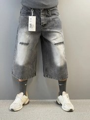 تصویر شلوارک بگ مردانه ذغالی | زاپدار | 115 