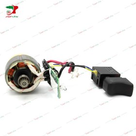 تصویر ست کلید و موتور دریل شارژی مدل DCE12 آنکور 