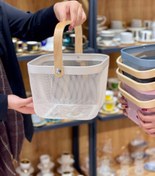 تصویر سبد فلزی ikea - مربع سفید 