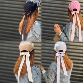 تصویر کلاه پاپییونی کتان 