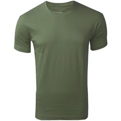 تصویر تی شرت روانبخش رنگ ماشی یقه گرد نخی ساده شوقی 