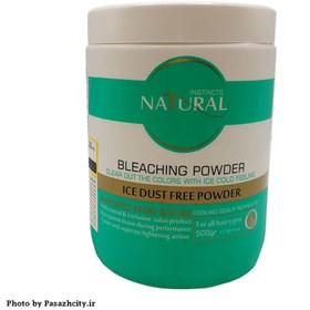 تصویر پودر دکلره یخ نچرال اینستینکس حجم 500 گرم Natural Instincts Ice Dust Free Bleaching Powder 500G