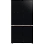 تصویر یخچال چهار درب هیتاچی مدلR_wb720 در سه رنگ دودی نقره ای و سفید Hitachi refrigerator four doors model R_WB720