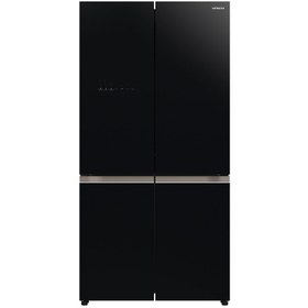 تصویر یخچال چهار درب هیتاچی مدلR_wb720 در سه رنگ دودی نقره ای و سفید Hitachi refrigerator four doors model R_WB720