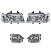 تصویر چراغ مه شکن جلو فن آوران پرتو الوند مناسب برای سمند بسته 2 عددی به همراه 2 عدد چراغ جلو 