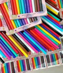 تصویر خط چشم ماژیکی رنگی 