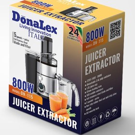 تصویر آبمیوه گیری دیجیتال دونالکس مدل DN115 Donalex digital juicer model DN115