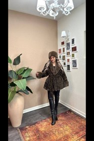 تصویر پالتو پوست پلنگی 