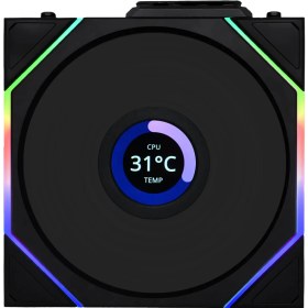 تصویر فن کیس Lian Li UNI Fan TL120 LCD Wireless - 3 in 1 - Black 