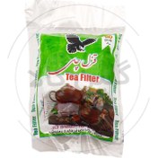 تصویر فیلتر صافی چای و دمنوش و قهوه یکبارمصرف 60 عددی قزل چای در ابعاد 7 در 10 