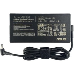 تصویر شارژر لپ تاپ ایسوس Asus 20V 7.5A Pin 4.5*3.0 Original Asus Laptop Charger 20V 7.5A Pin 4.5*3.0