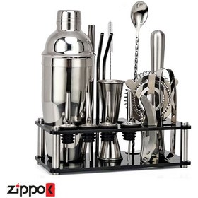 تصویر ست شیکر 17 عددی استیل 