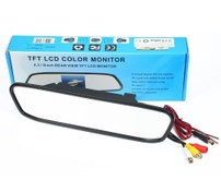 تصویر آینه مانیتور دنده عقب با دوربین 4.3 اینچی TFT LCD Rearview mirror monitor with 4.3 inch TFT LCD camera