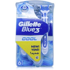 تصویر ژیلت مدل blue3 یخی 6 عددی 