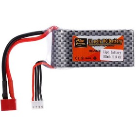 تصویر باتری لیتیومی قابل اتصال برای کوادکوپتر مسابقه‌ای FPV برند zop power Plug Lipo Battery For FPV Racing Quadcopter