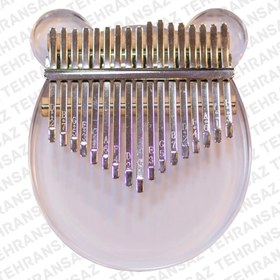 تصویر کالیمبا شیشه ای ۱۷ تیغه طرح خرسی 