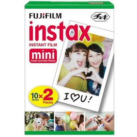 تصویر کاغذ چاپ فوجی فیلم بسته 20 عددی Fujifilm instax mini Instant Film 2 pack 