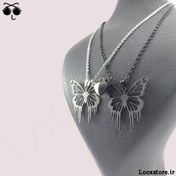 تصویر گردنبند پروانه لونا استیل 