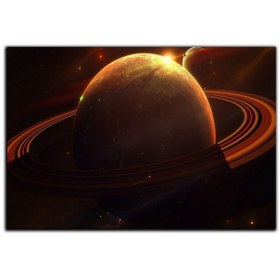 تصویر تابلو شاسی بکلیت طرح سیاره زحل مدل SH-4578 | 15×20 سانتی متر بکلیت