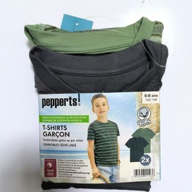 تصویر تیشرت پسرانه پیپرتس بسته ۲ عددی سایز ۱۰ تا ۱۲ سال سبز 