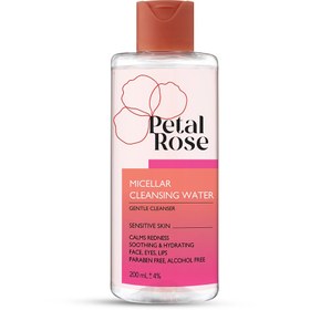 تصویر پاک کننده صورت میسلارواتر پتال رز مناسب پوست حساس 200mL Micellar Cleansing Water for Sensitive Skin