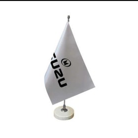 تصویر پرچم رومیزی لوگوی خودرو Table flag with car logo