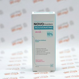 تصویر کرم AHA لایه بردار 10 درصد حجم 50 میل نوو فارما Novopharma AHA 10% cream volume 50 ml My Pharma