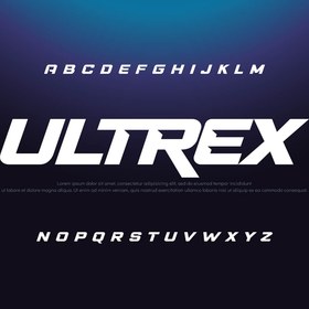 تصویر فونت انگلیسی لوگوتایپ Ultrex 