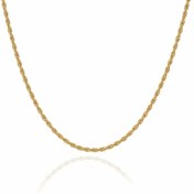 تصویر زنجیر طلا مدل طنابی 