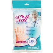 تصویر دستکش یکبار مصرف دکتر اسکات بسته 100 عددی Dr.scott