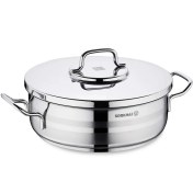 تصویر تابه استیل کرکماز مدل استرا 4.5 لیتری سایز 26 کد 2035 Korkmaz Astra 2 Low Casserole