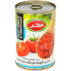 تصویر سحر کنسرو گوجه پوست کنده 400گرم 