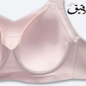 تصویر نیمتنه ورزشی بروکس Brooks underwire صورتی کمرنگ BROOKS UNDERWIRE