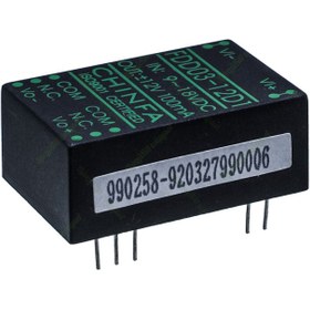 تصویر مبدل ولتاژ چینفا 100 میلی آمپر CHINFA FDD03-12D1 DC/DC IN:9-18V OUT:±12V 