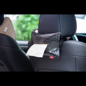 تصویر نگهدارنده و جای دستمال کاغذی داخل خودرو ایکس او C124 XO C124 Car tissue bag