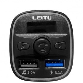تصویر پخش کننده اف ام خودرو و شارژر فندکی لیتو LF-3 ا Leitu LF-3 FM Player And Car Charger Leitu LF-3 FM Player And Car Charger