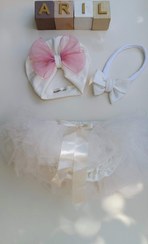 تصویر توربان مجلسی کودک سایز ۰ تا ۳ ماه تا ۳ تا ۶ ماه 