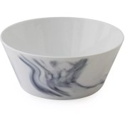 تصویر پیاله چینی زرین فرم اس بلو استون (سایز 24) Zarin Iran S-form Blue-stone 1 Piece Porcelain Bowl 24