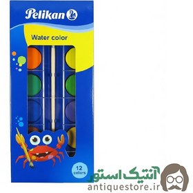 تصویر آبرنگ 12 رنگ پلیکان 