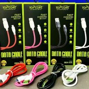 تصویر کابل شارژ ۱متری تایپ سی topcore مدل cb۲۴-۰۷c فست شارژ - مشکی 