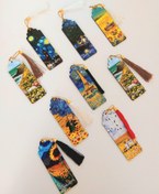 تصویر بوک مارک چوبی طرح ونگوگ 