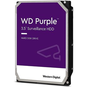 تصویر هارد دیسک اینترنال وسترن دیجیتال سری بنفش ظرفیت 14 ترابایت غیراصل Western Digital Purple Internal Hard Drive 14TB