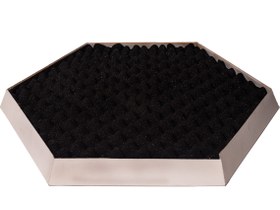 تصویر پنل آکوستیک HEXAGONAL WHITE 