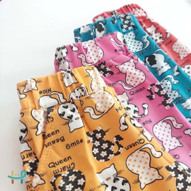 تصویر شلوارک پیشی های خالخالی 