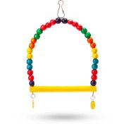 تصویر تاب بازی پرندگان مدل نیم گرد رنگارنگ بزرگ 