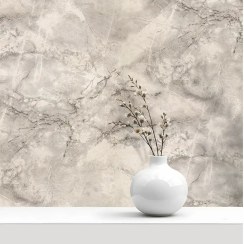 تصویر کاغذ دیواری طرح رگه دار پتینه سفید کد ۱۱۰۱۰ 