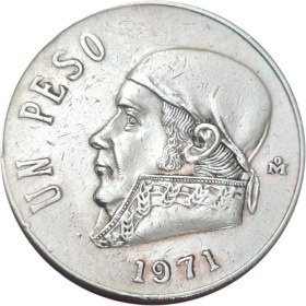 تصویر سکه مکزیک 1 پزو مکزیک 