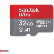 تصویر کارت حافظه MicroSDHC سن دیسک مدل Ultra کلاس 10 استاندارد UHS-I U1 A1 سرعت 98 مگابایت بر ثانیه ظرفیت 32 گیگابایت Sandisk MicroSDHC Ultra Class 10 UHS-I U1 A1 Speed 98MB/s 32GB Memory Card