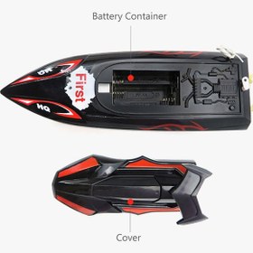 تصویر قایق کنترل از راه دور مینی با اندازه 32x14x11 سانتیمتر برند flytec Mini Infrared Control Boat 32x14x11cm