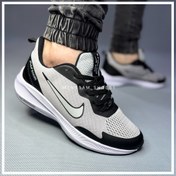 تصویر کتونی نایکی زوم طوسی مشکی 